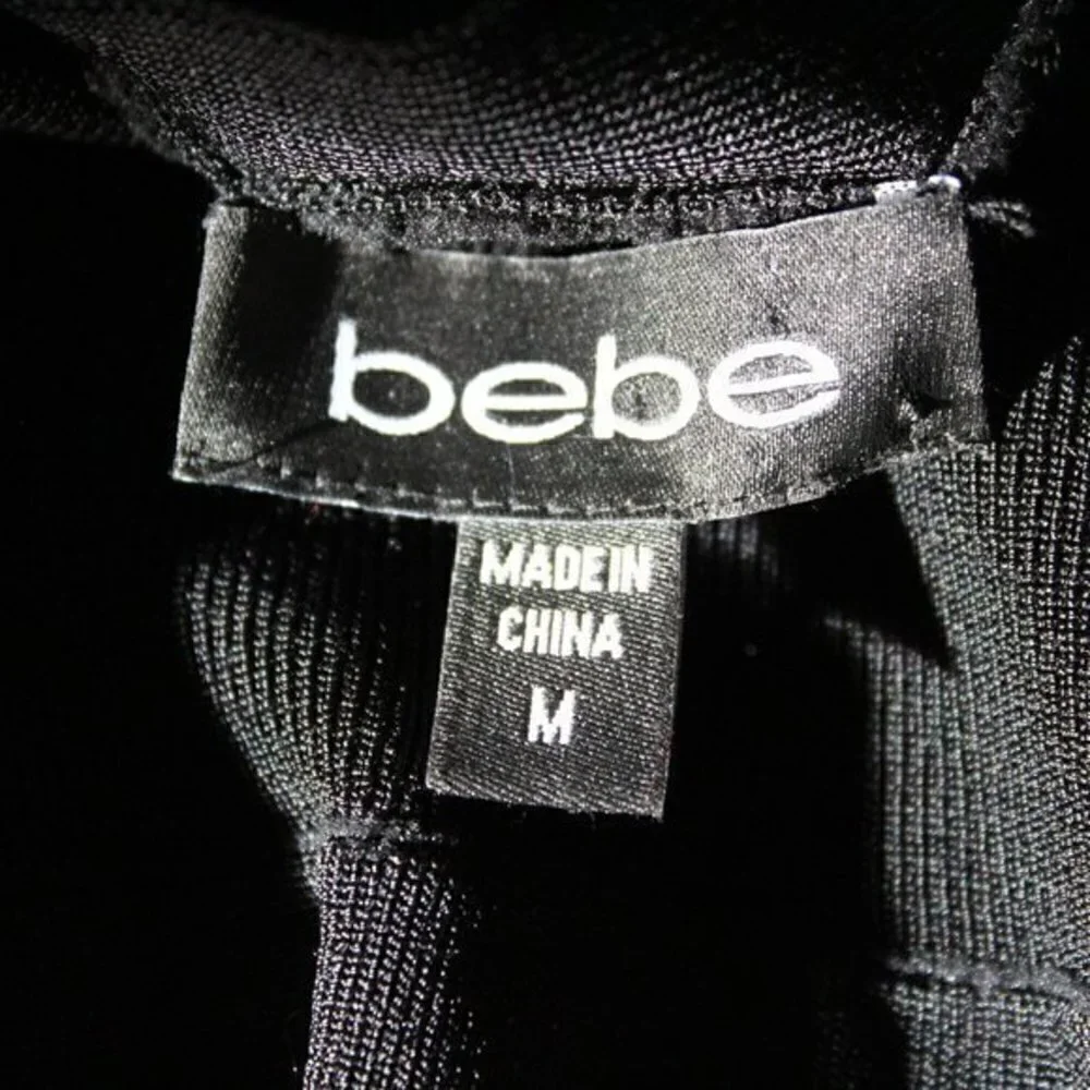 BEBE dress Medium dress Gorgeous quality! Black blue and white
